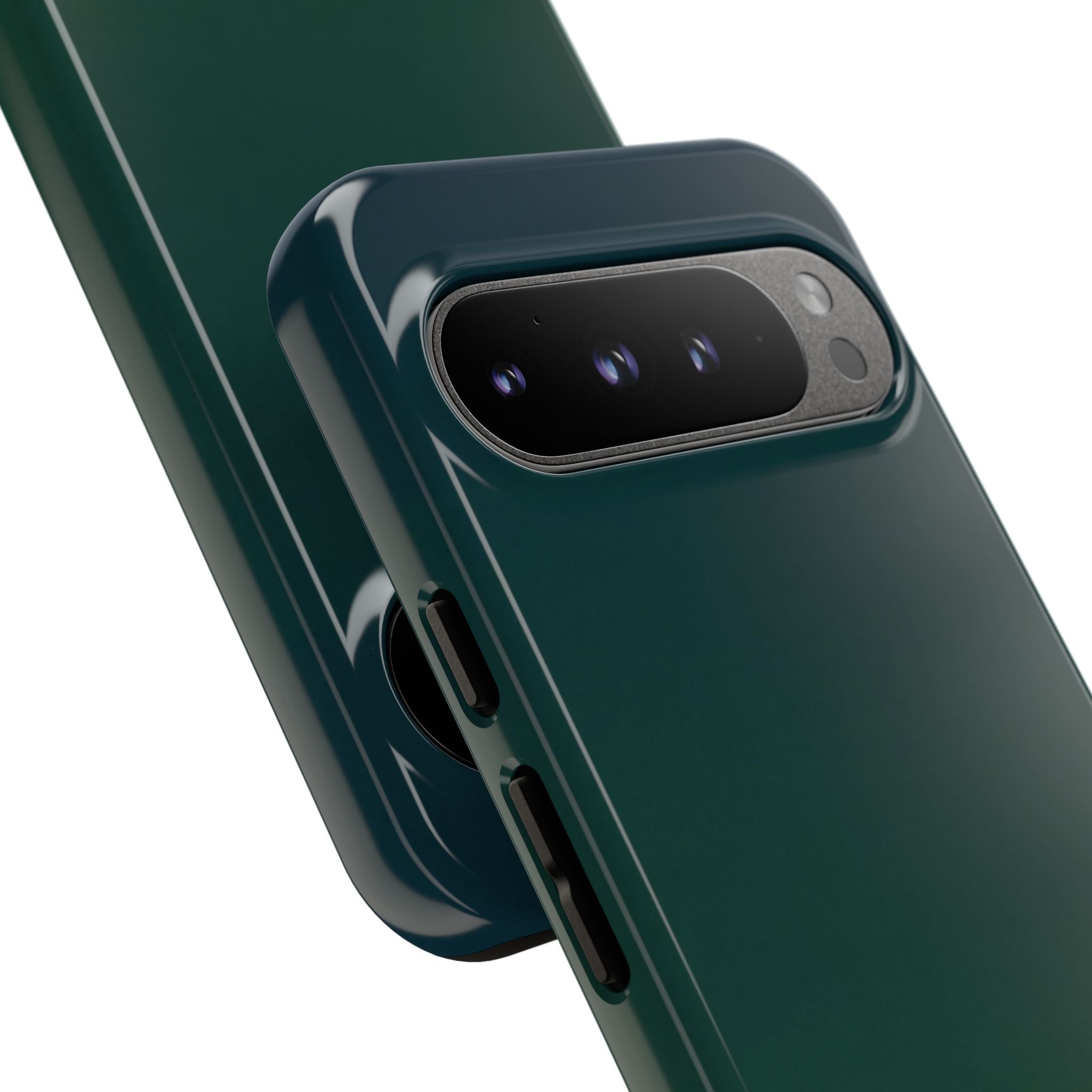 Green Tough Phone Case for Google Pixel - Midnight Pine Horizon