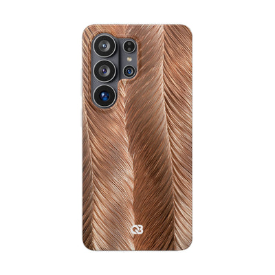 Rose Gold Weave · Lite Phone Case for Samsung · Brown
