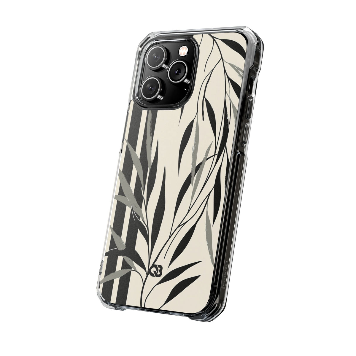Linear Willow Study · Clear Impact Magnetic Phone Case for iPhone ·  Beige