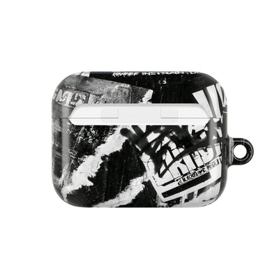 Underground Punk Collage · Hard Case for AirPods & AirPods Pro · Black