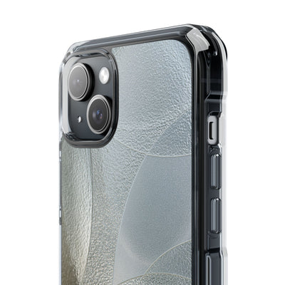 Silver Impact MagSafe Phone Case for iPhone - Frosted Silver Mosaic