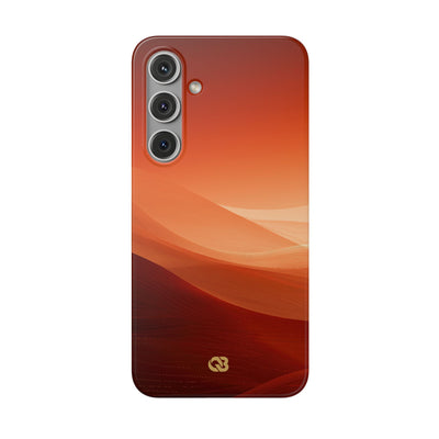 Orange Lite Phone Case for Samsung - Crimson Dune Gradient