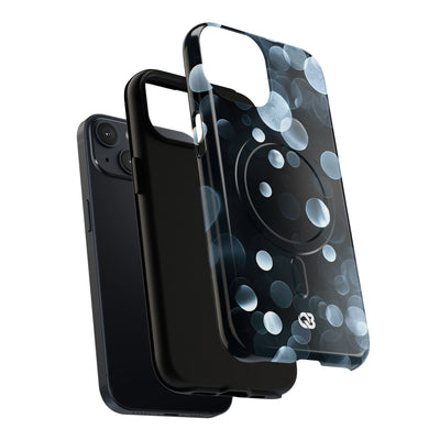 Black Tough 2.0 Magsafe Phone Case for iPhone - Silver Orbit Glow