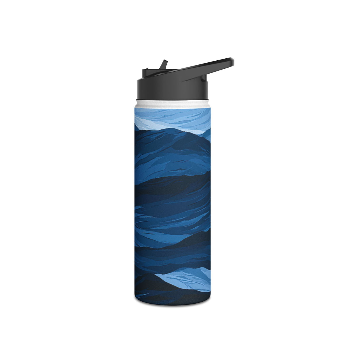 Cerulean Ridges · Insulated Water Bottle · Blue