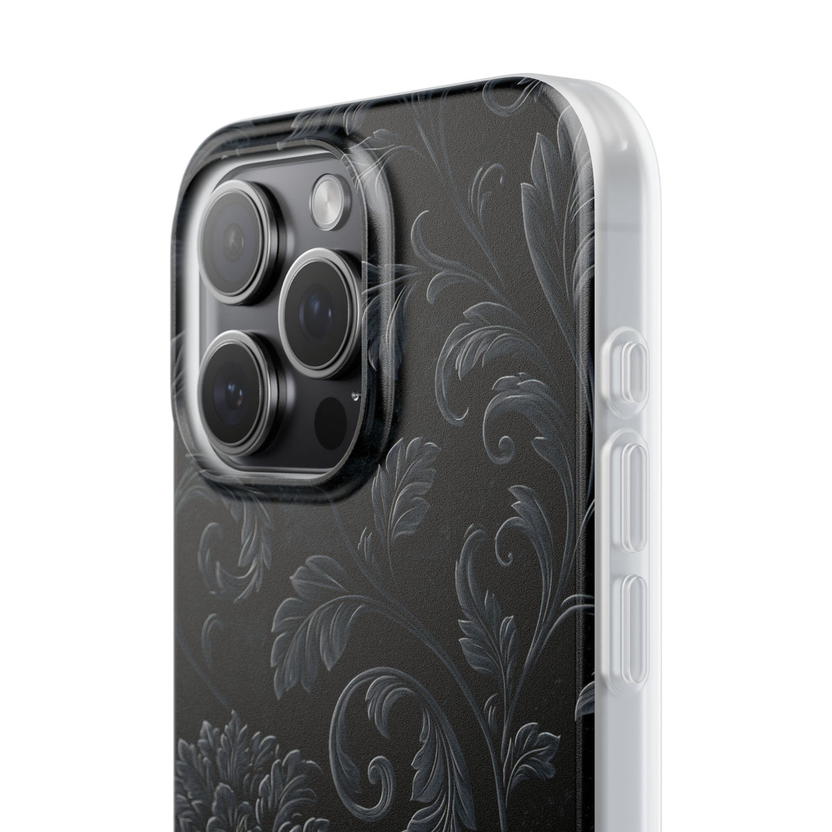 Obsidian Damask · Lite Phone Case for iPhone ·  Black