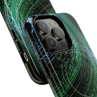 Orbital Data Stream · Tough 2.0 Magnetic Phone Case for iPhone · Green