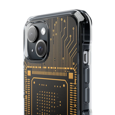 Gold Impact MagSafe Phone Case for iPhone - Cyber Gold Processor