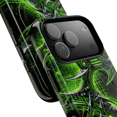 Cyber Sigil Grid · Tough 2.0 Magnetic Phone Case for iPhone · Green