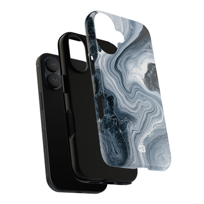 Suminagashi Ink Flow · Tough Phone Case for iPhone · Grey