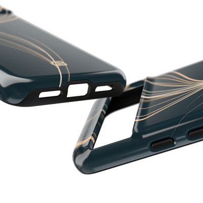 Teal Tough Phone Case for Google Pixel - Sandstone Silk Flora
