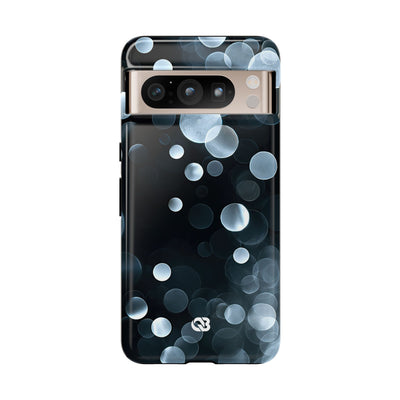 Black Tough Phone Case for Google Pixel - Silver Orbit Glow