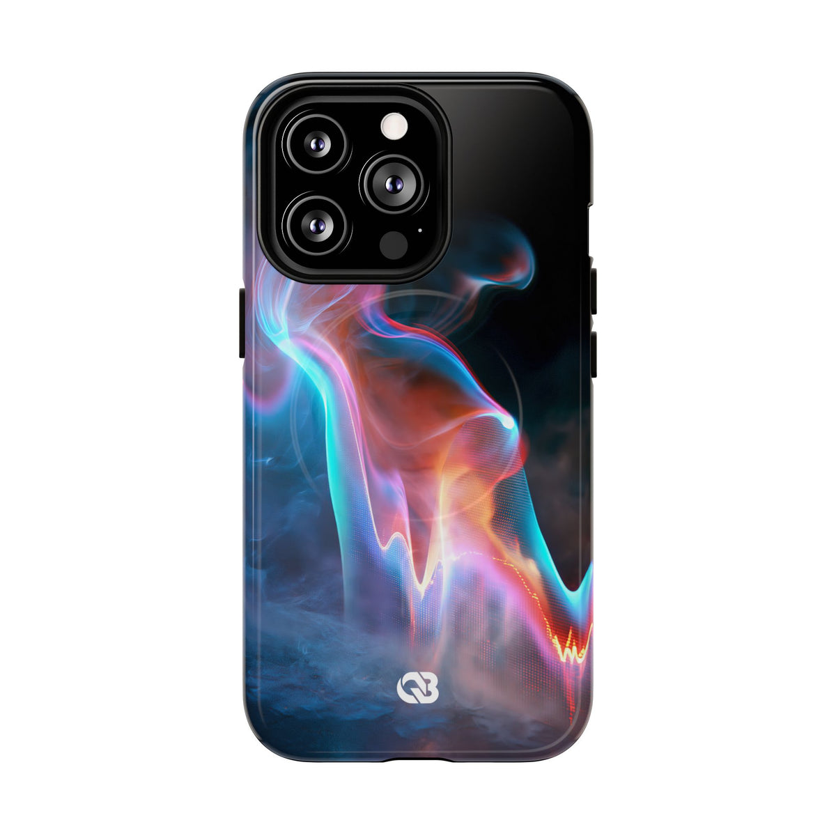 Neon Waveform · Tough 2.0 Magnetic Phone Case for iPhone · Black