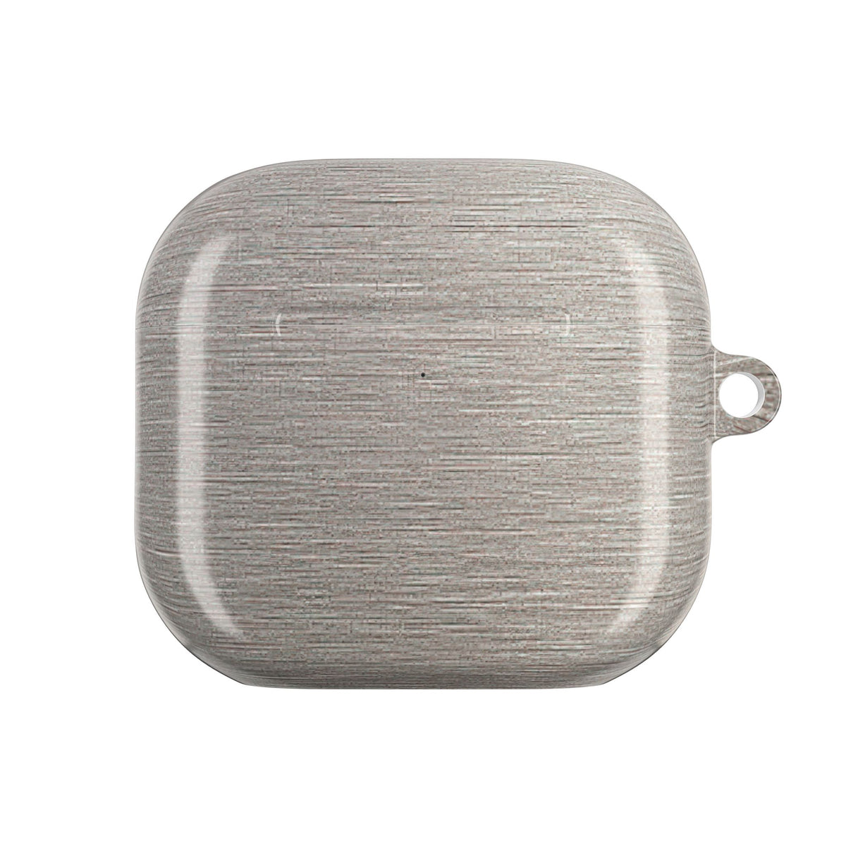 Brushed Silver Alloy · Hard Case for AirPods & AirPods Pro · Silver
