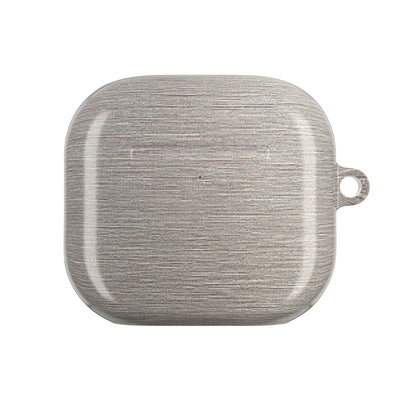 Brushed Silver Alloy · Hard Case for AirPods & AirPods Pro · Silver