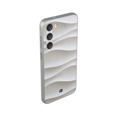 White Lite Phone Case for Samsung - Arctic Flow Ridges