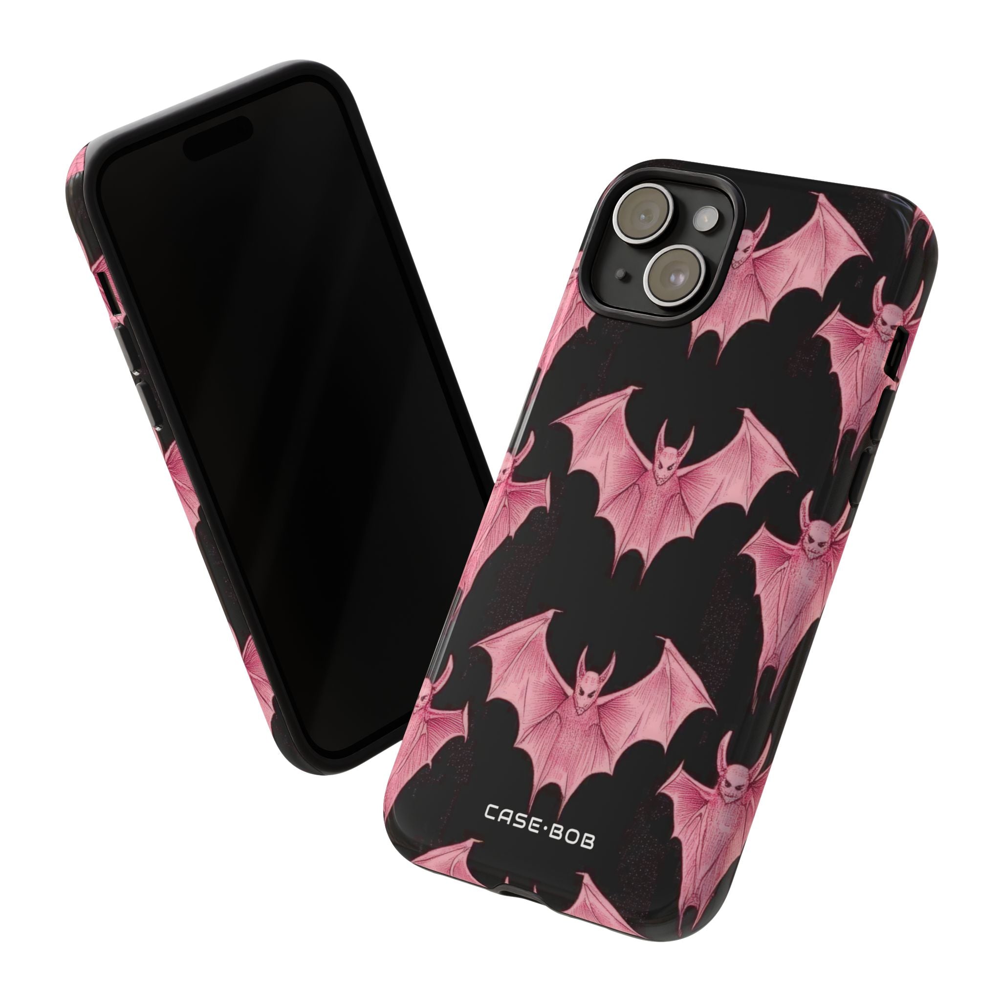 Pink Batwave iPhone 15 Plus Case - Tough