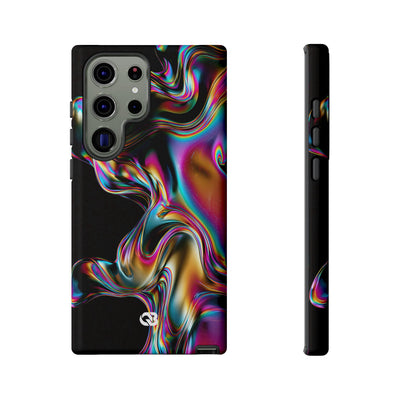 Purple Tough Phone Case for Samsung - Liquid Neon Chrome