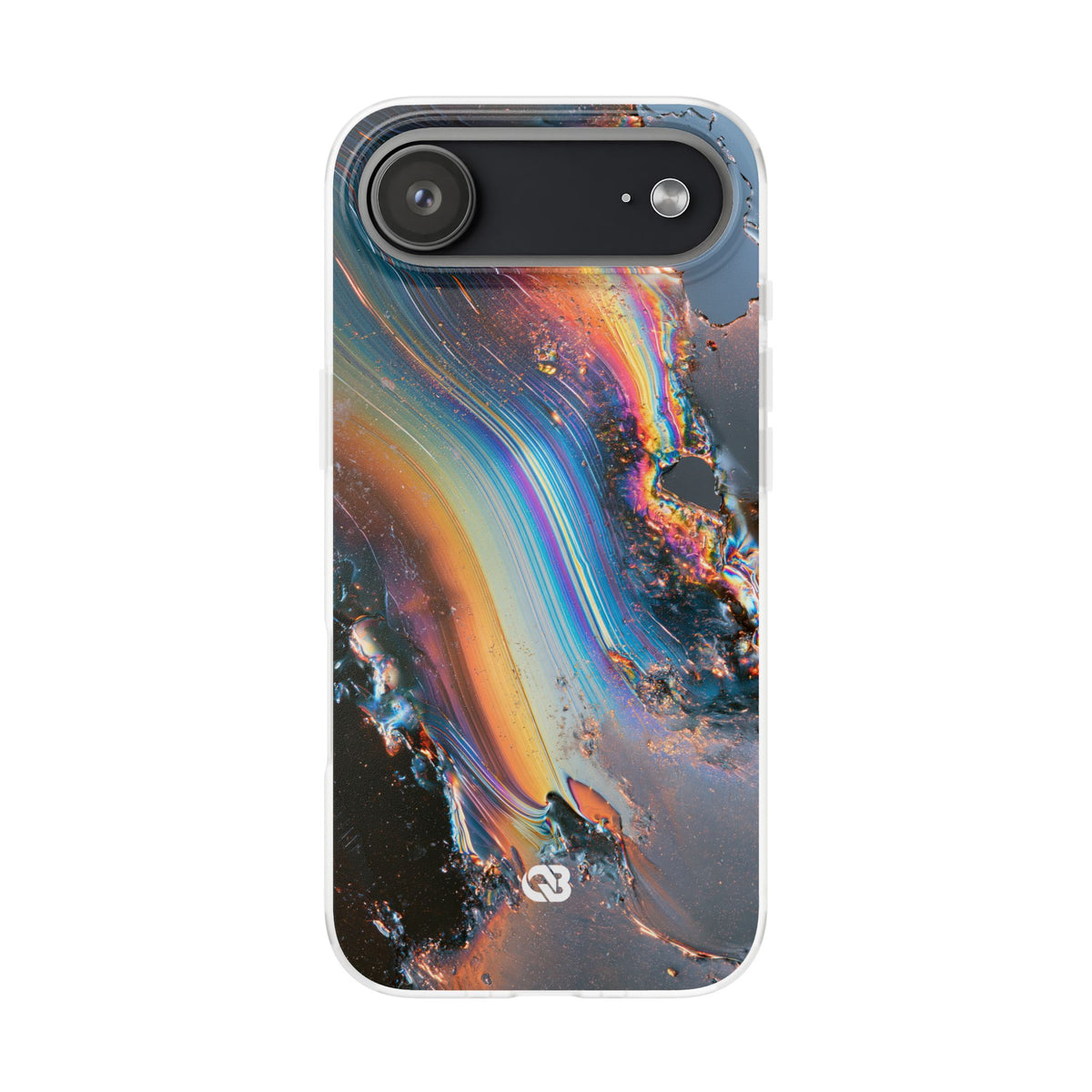 Prismatic Aura Flow · Lite Phone Case for iPhone ·  Blue