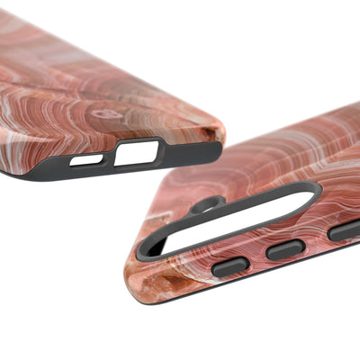 Blushing Rose Strata · Tough Phone Case for Samsung · Pink