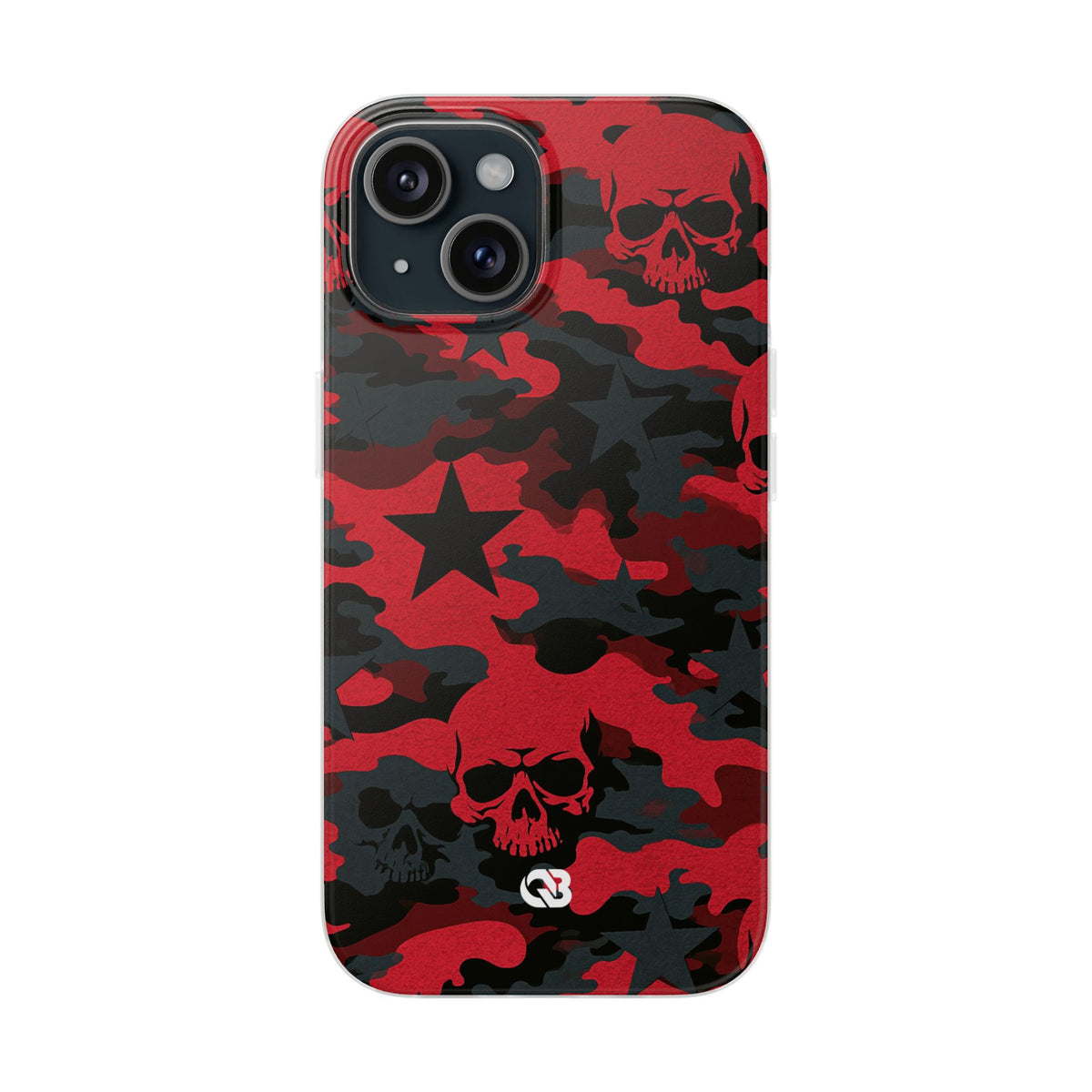 Crimson Skull Camo · Lite Phone Case for iPhone ·  Red