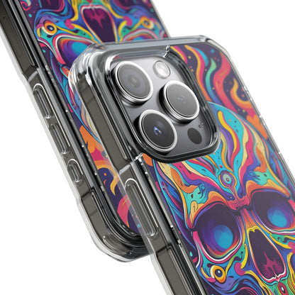 Flaming Skull iPhone 15 Pro Cover - Impact