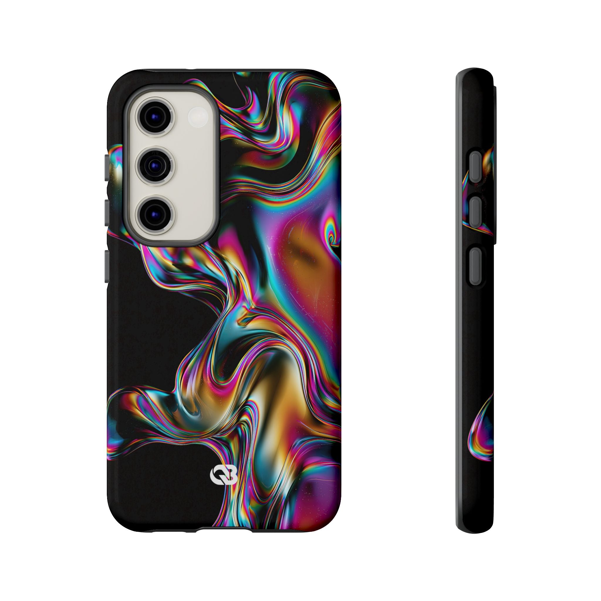 Purple Tough Phone Case for Samsung - Liquid Neon Chrome
