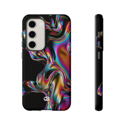 Purple Tough Phone Case for Samsung - Liquid Neon Chrome