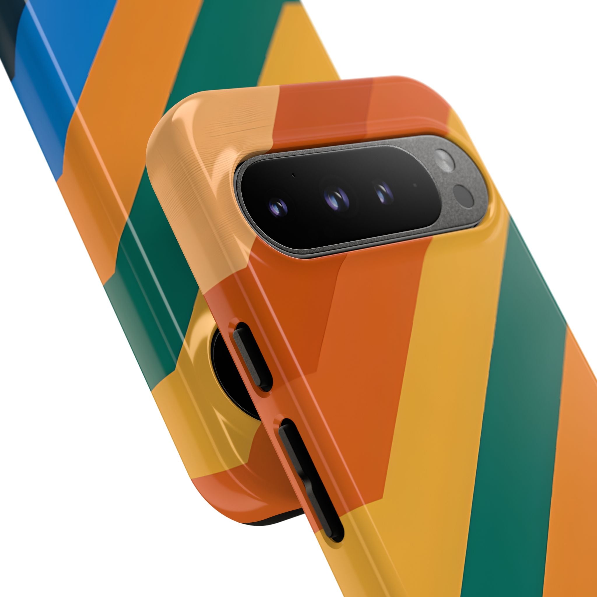 Retro Ridge Lines · Tough Phone Case for Google Pixel