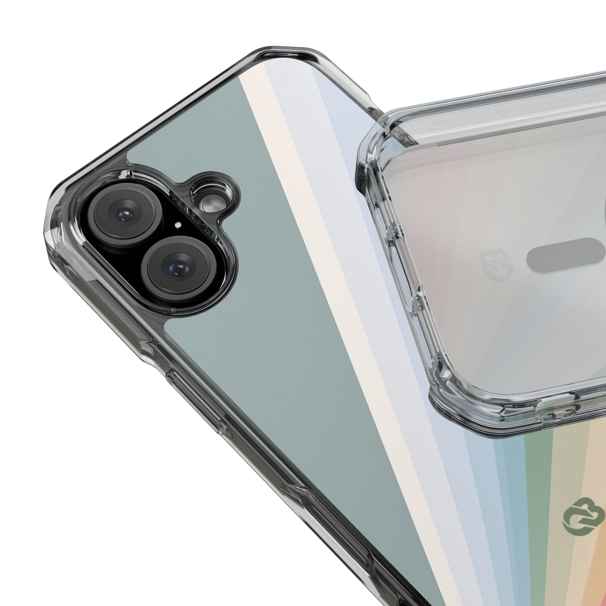 Green Impact MagSafe Phone Case for iPhone - Sage Prism Beam