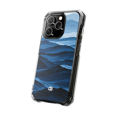 Blue Impact MagSafe Phone Case for iPhone - Cobalt Ridge Tides