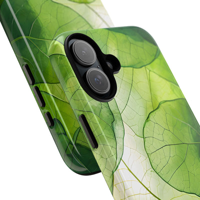 Emerald Leaf Veins · Tough Phone Case for iPhone