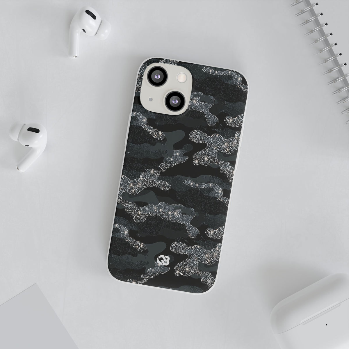 Glitter Shadow Camo · Lite Phone Case for iPhone ·  Black