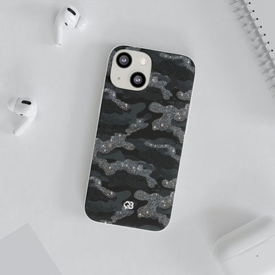 Glitter Shadow Camo · Lite Phone Case for iPhone ·  Black