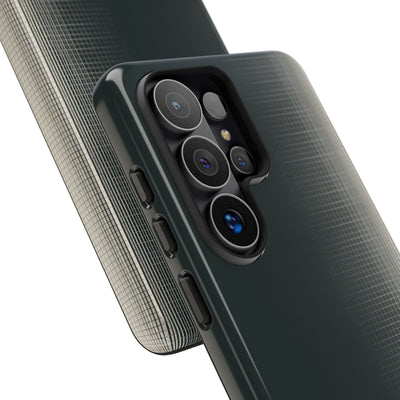 Grey Tough Phone Case for Samsung - Charcoal Tech Grid