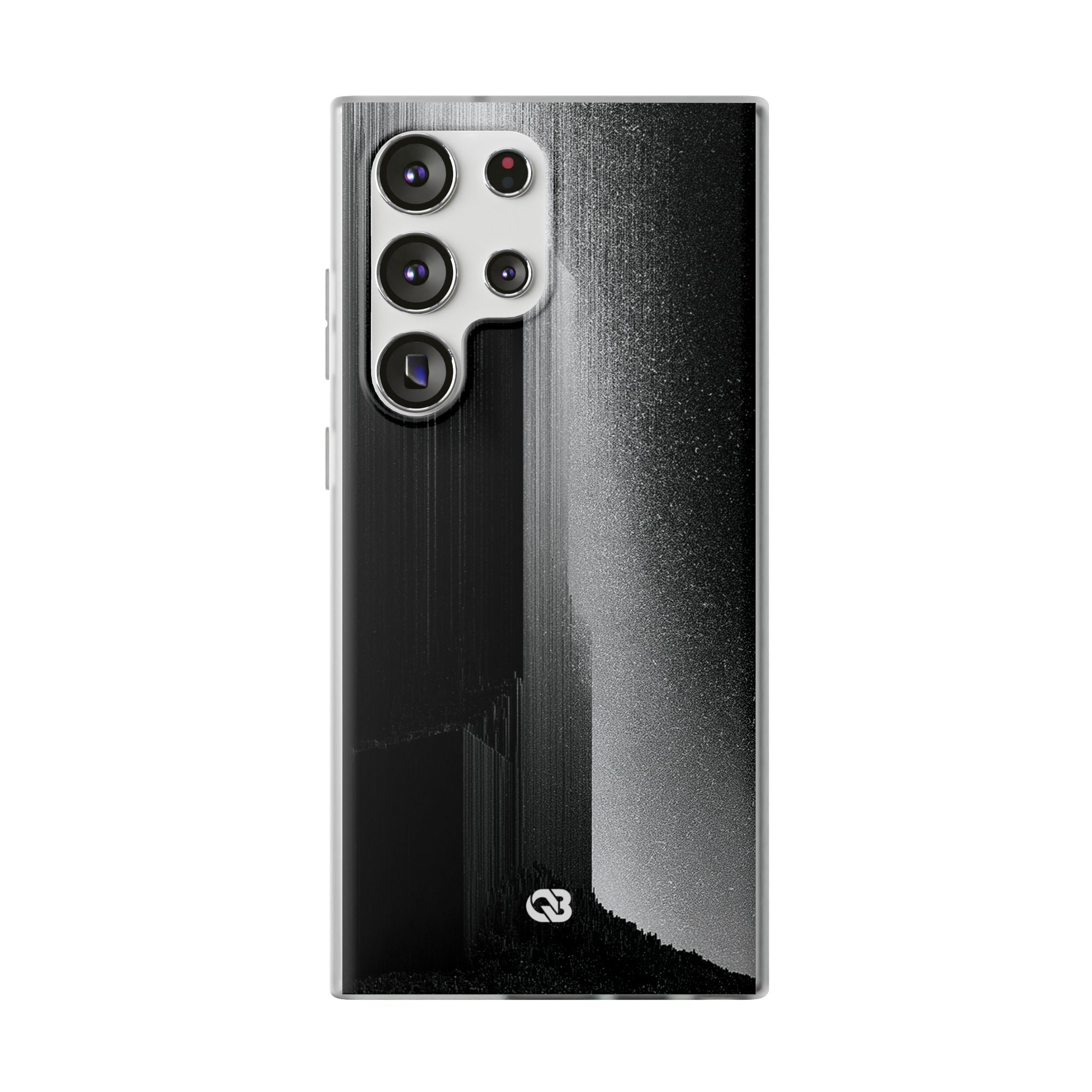 Black Lite Phone Case for Samsung - Brutalist Pixel Monolith