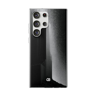 Black Lite Phone Case for Samsung - Brutalist Pixel Monolith