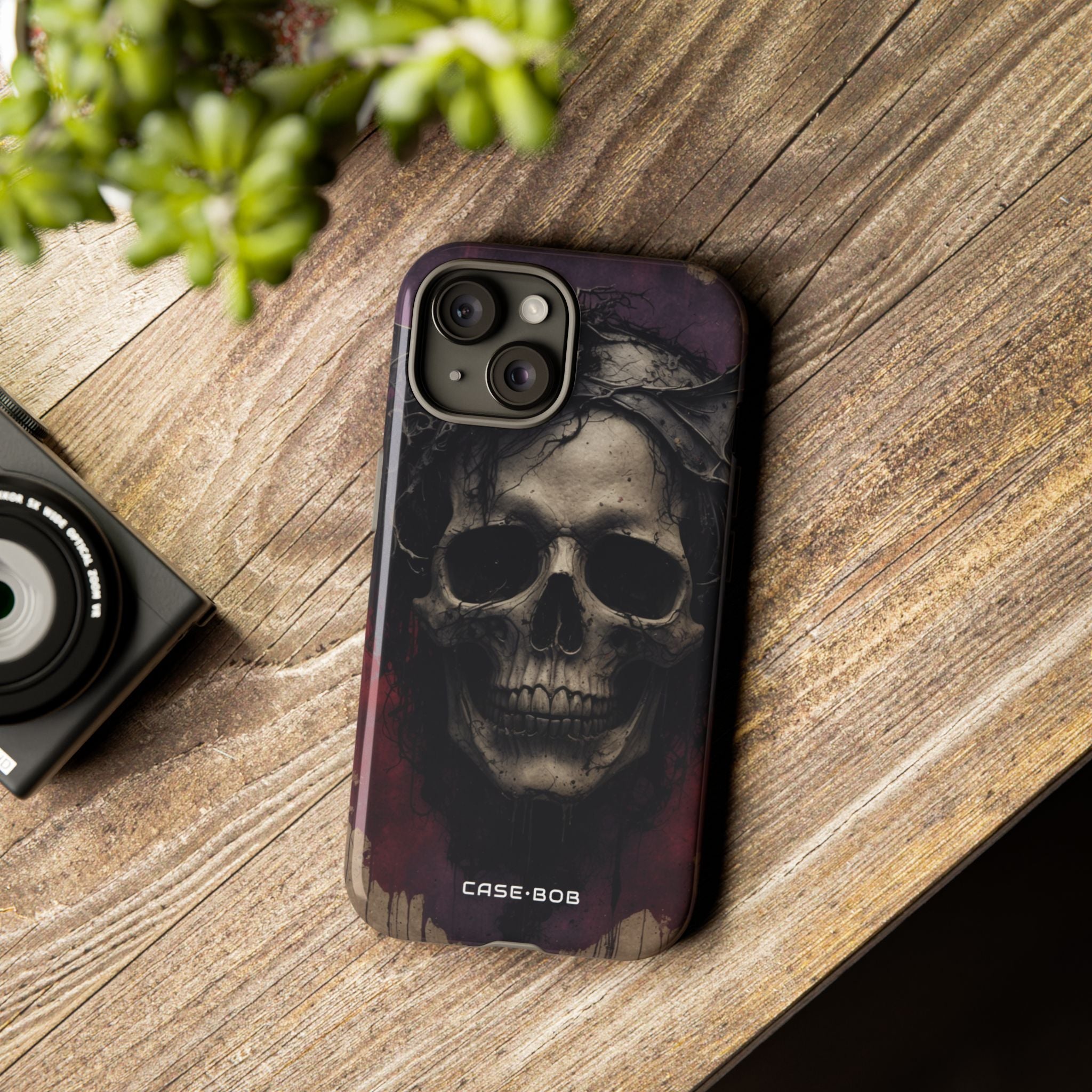 Skull Crown iPhone 15 Case - Tough