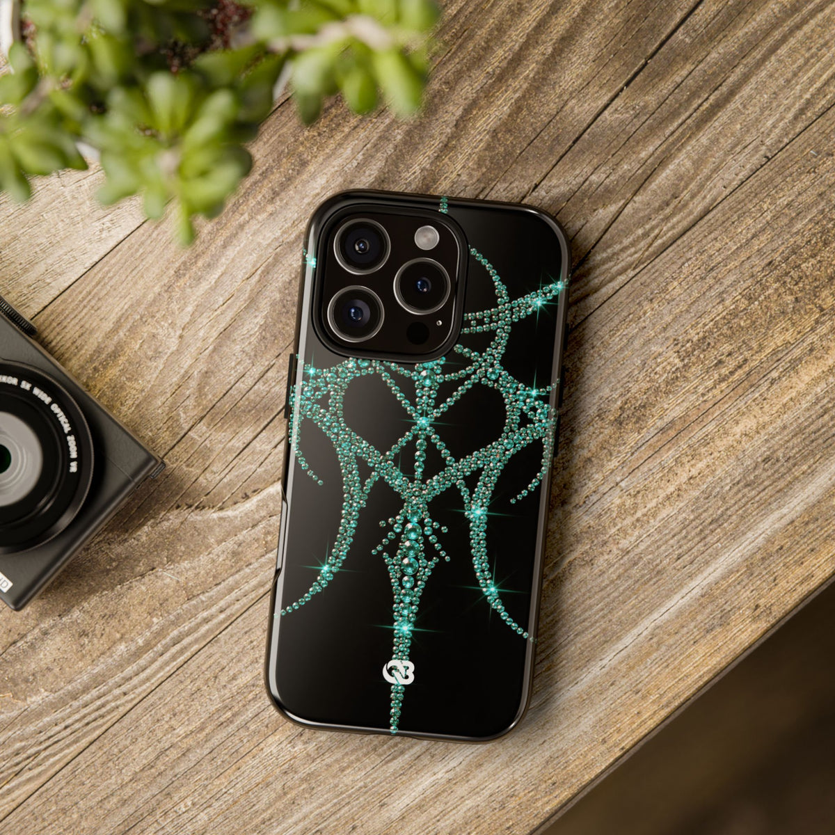 Teal Cyber Sigil · Tough Phone Case for iPhone · Teal