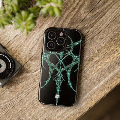 Teal Cyber Sigil · Tough Phone Case for iPhone · Teal