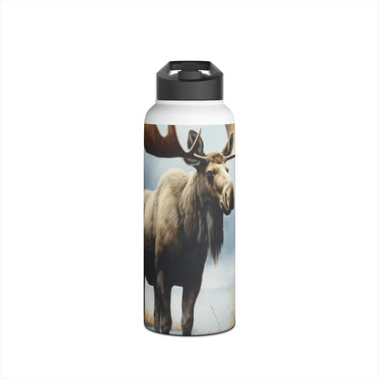 Misty Moose Reflection - Stainless Steel Water Bottle