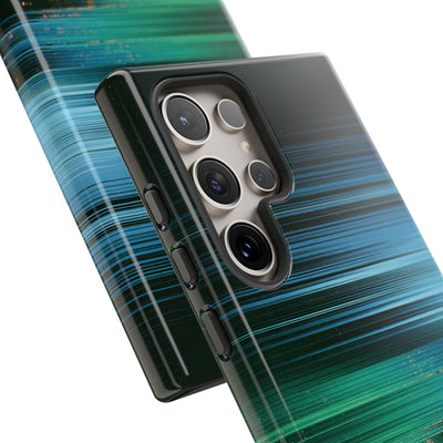 Digital Shoreline Drift · Tough Phone Case for Samsung · Teal