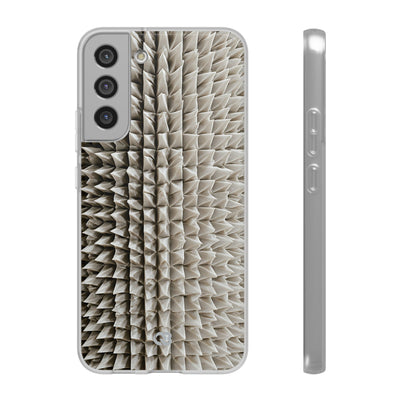 Beige Lite Phone Case for Samsung - Bone Spiked Grid