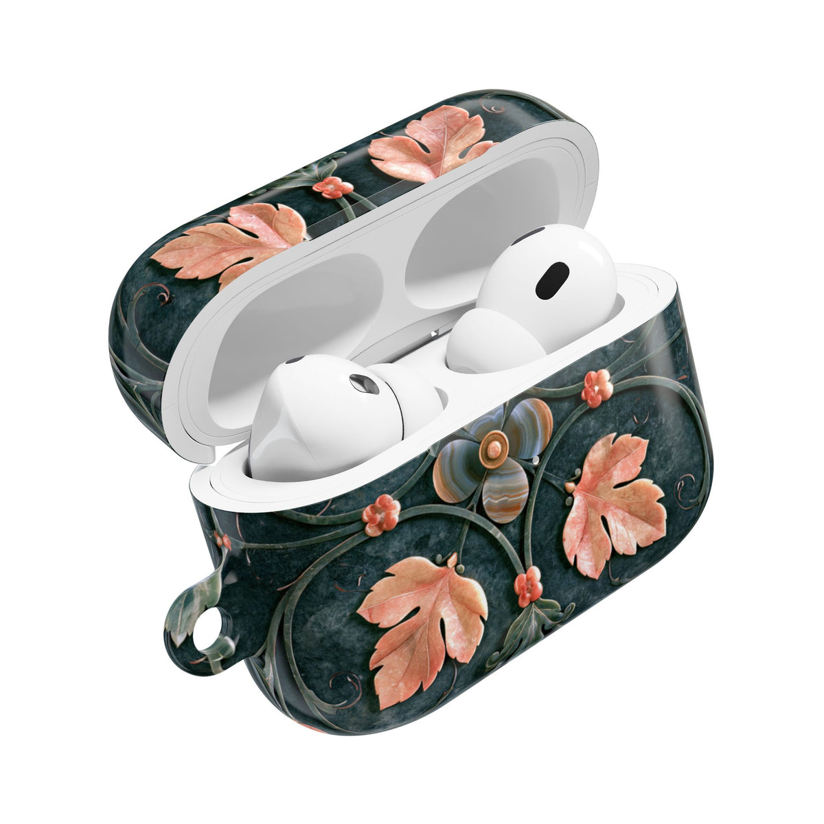 Florentine Rose Arabesque · Hard Case for AirPods & AirPods Pro · Green