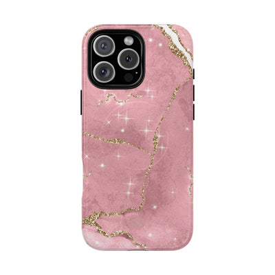 Rose Sparkle Marble · Tough+ Coque de téléphone pour iPhone · Magsafe