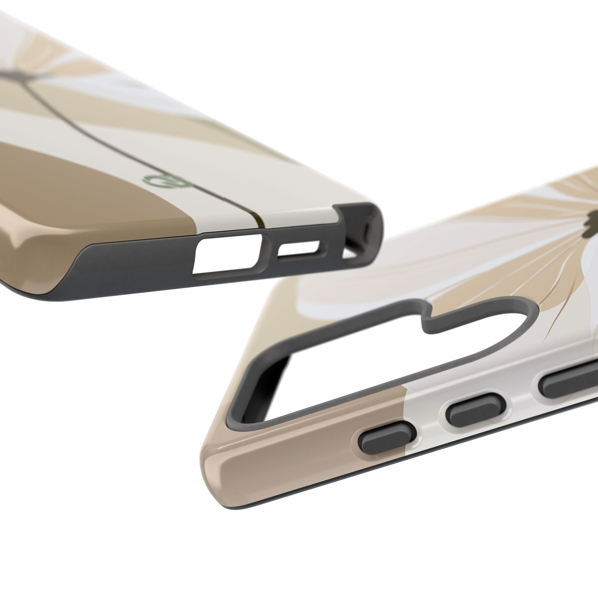 Beige Tough Phone Case for Samsung - Sage Linen Magnolia