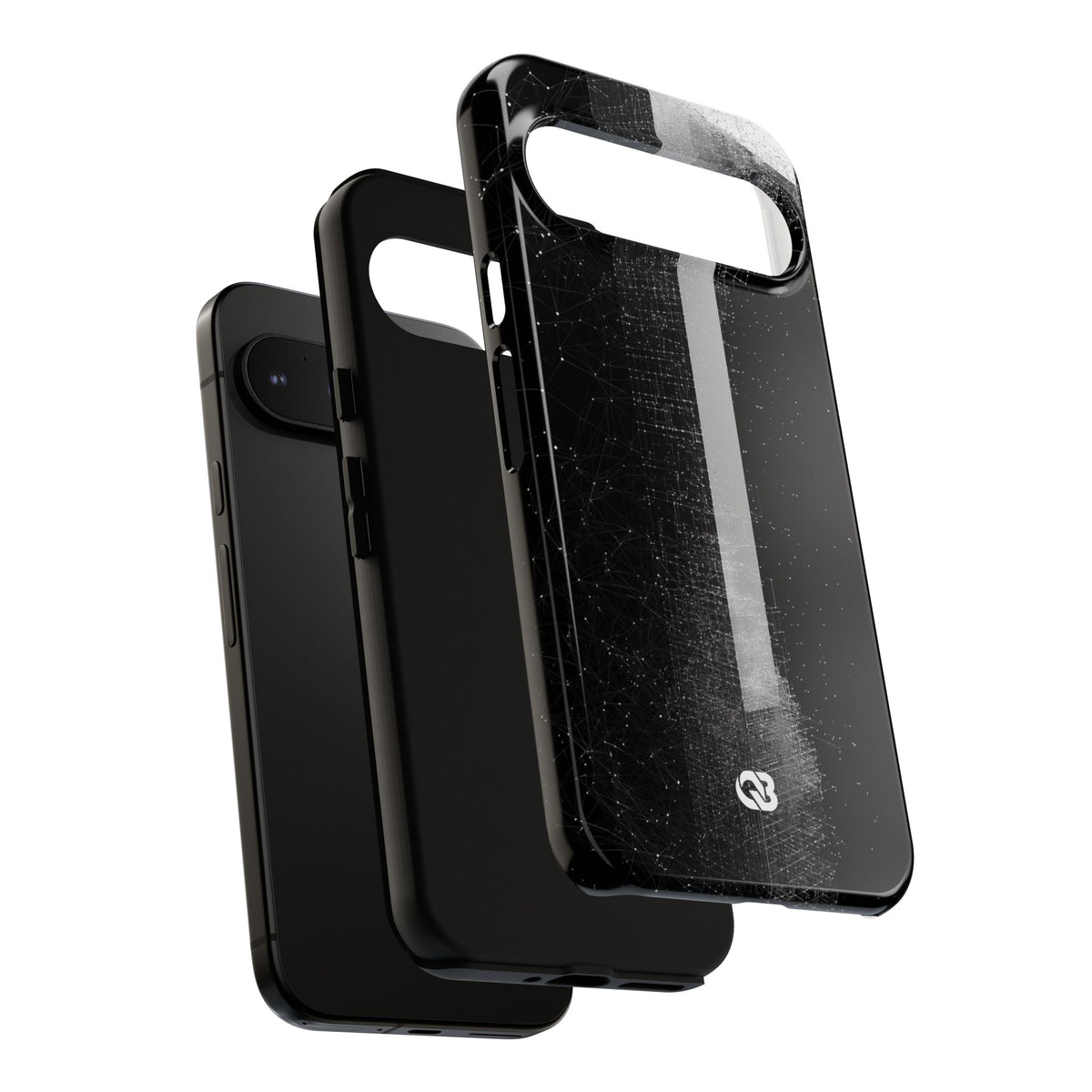 Monolithic Wireframe · Tough Phone Case for Pixel ·  Black