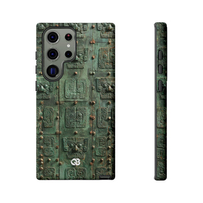 Dynastic Bronze Relief · Tough Phone Case for Samsung · Green
