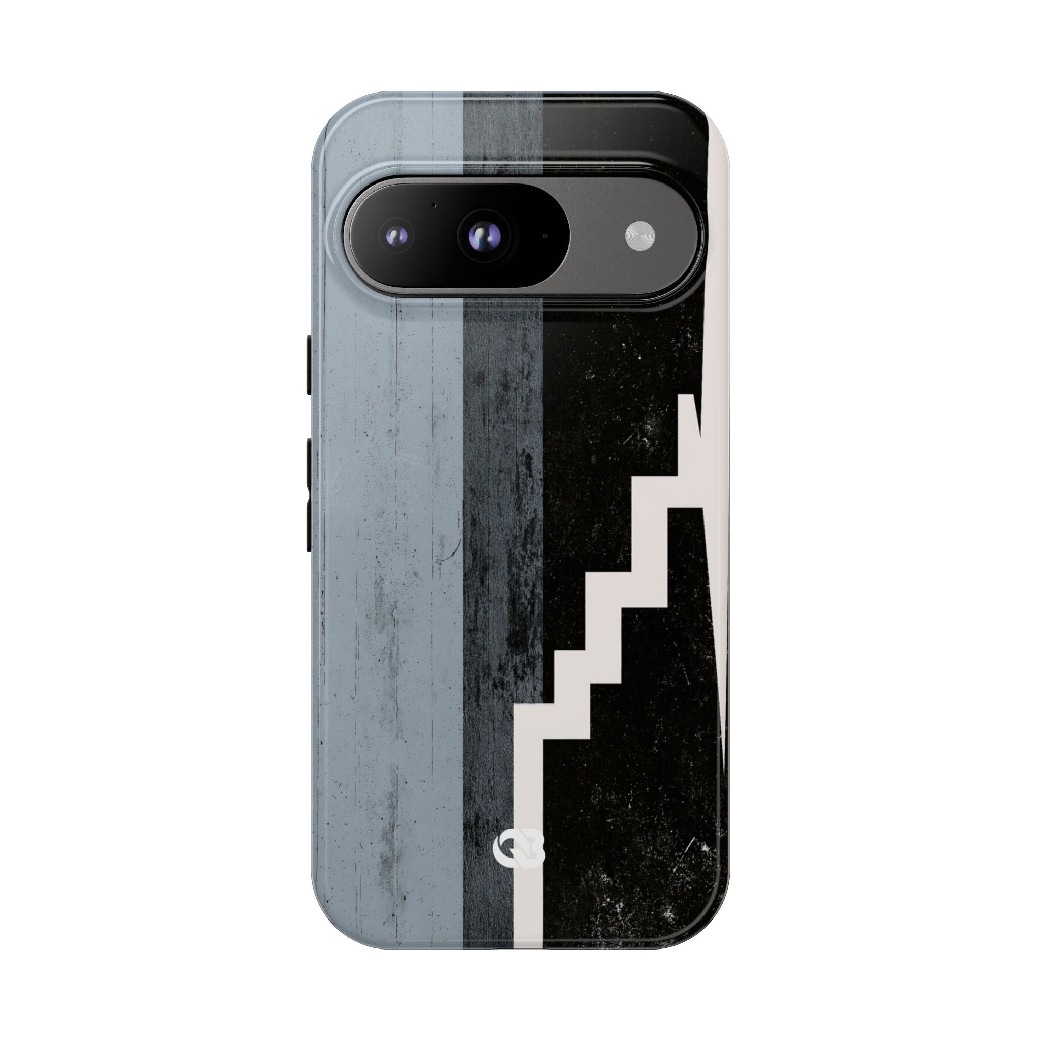 Grey Tough Phone Case for Google Pixel - Industrial Concrete Void