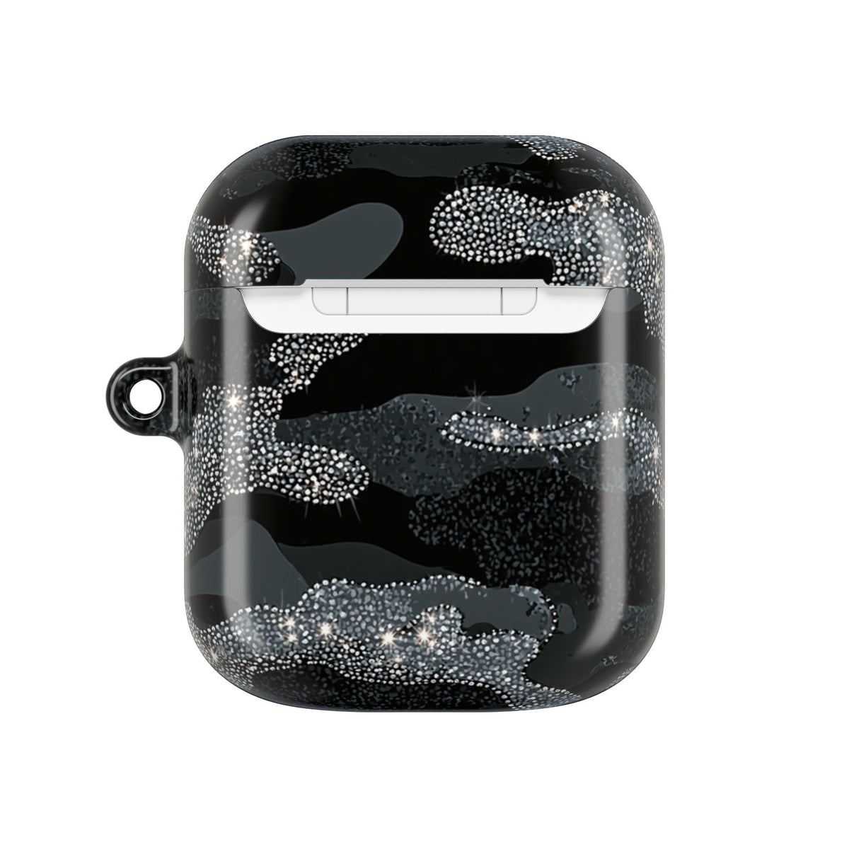 Glitter Shadow Camo · Hard Case for AirPods & AirPods Pro · Black