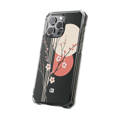 Nocturne Sakura Branch · Clear Impact Magnetic Phone Case for iPhone ·  Black